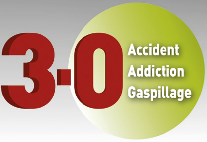 3-0 Accident Addiction Gaspillage, plan de sécurité Maillot SAS